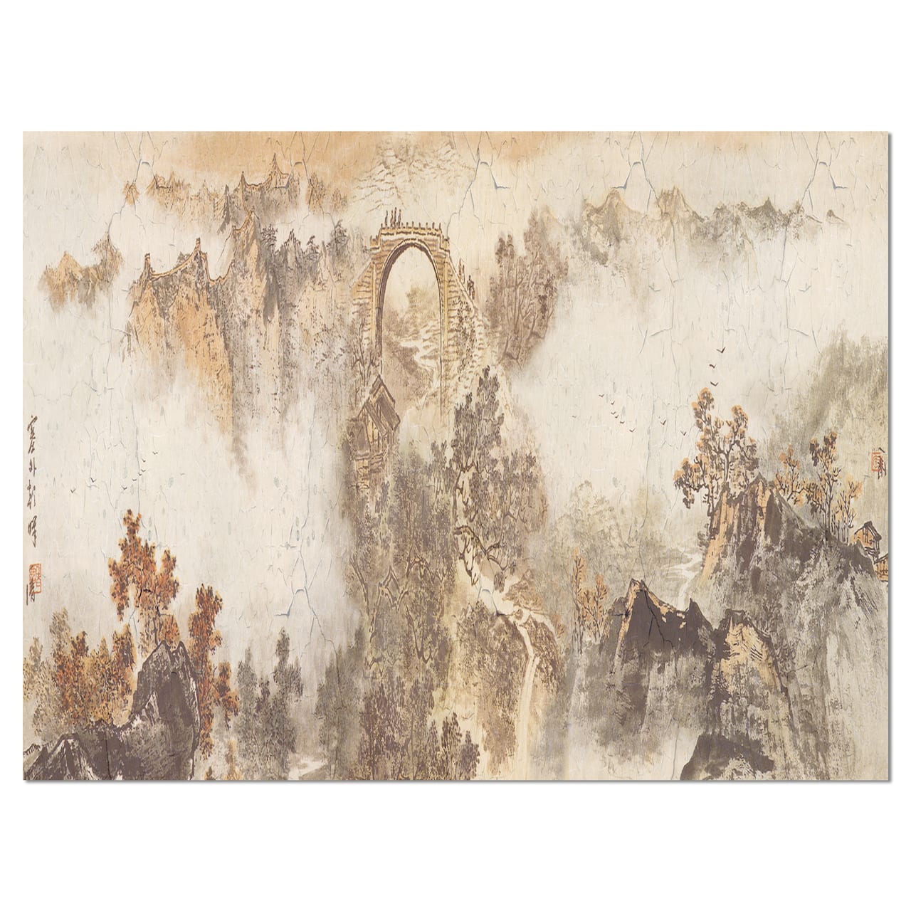 Designart - Nature in Vintage Style - Landscape Photography Canvas Print